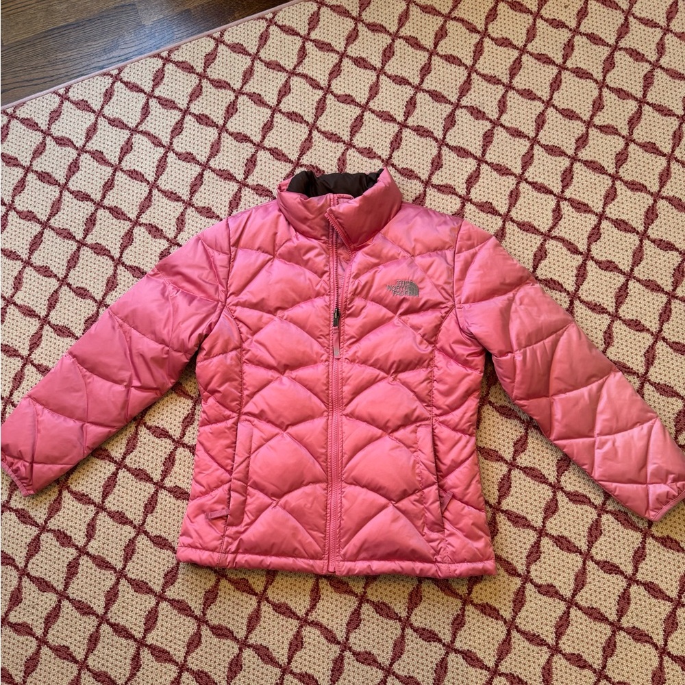 The North Face Kids Pink Quilted Puffer Jacket